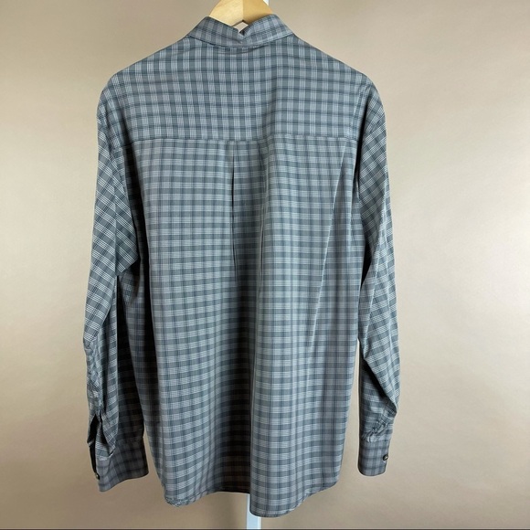 Men's Haggar & Dockers Medium Check Button Up Shirt 2 Pack Set Office - Picture 12 of 16